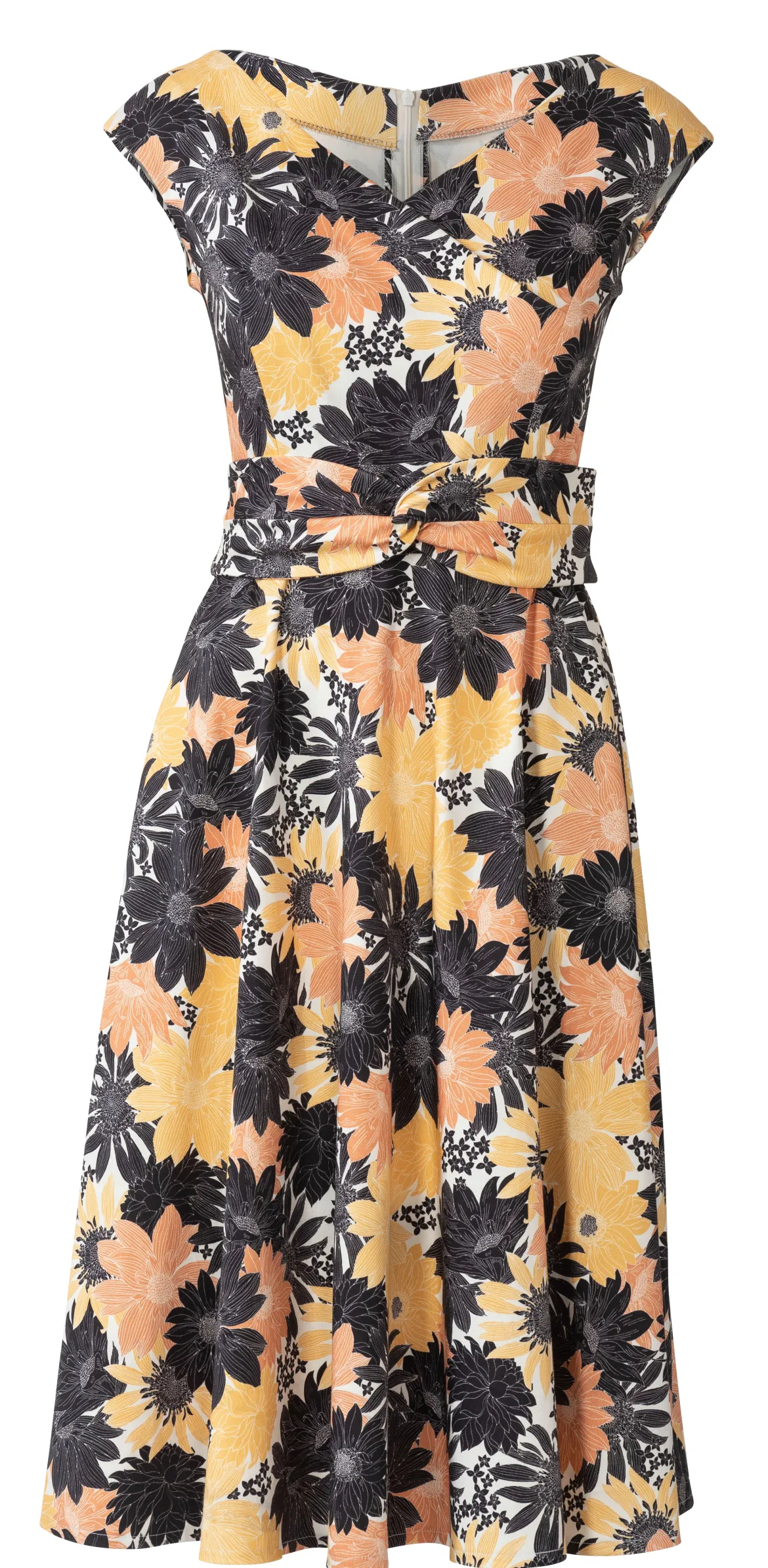 Abito in Wrap Look -Scollo a V -Spalle