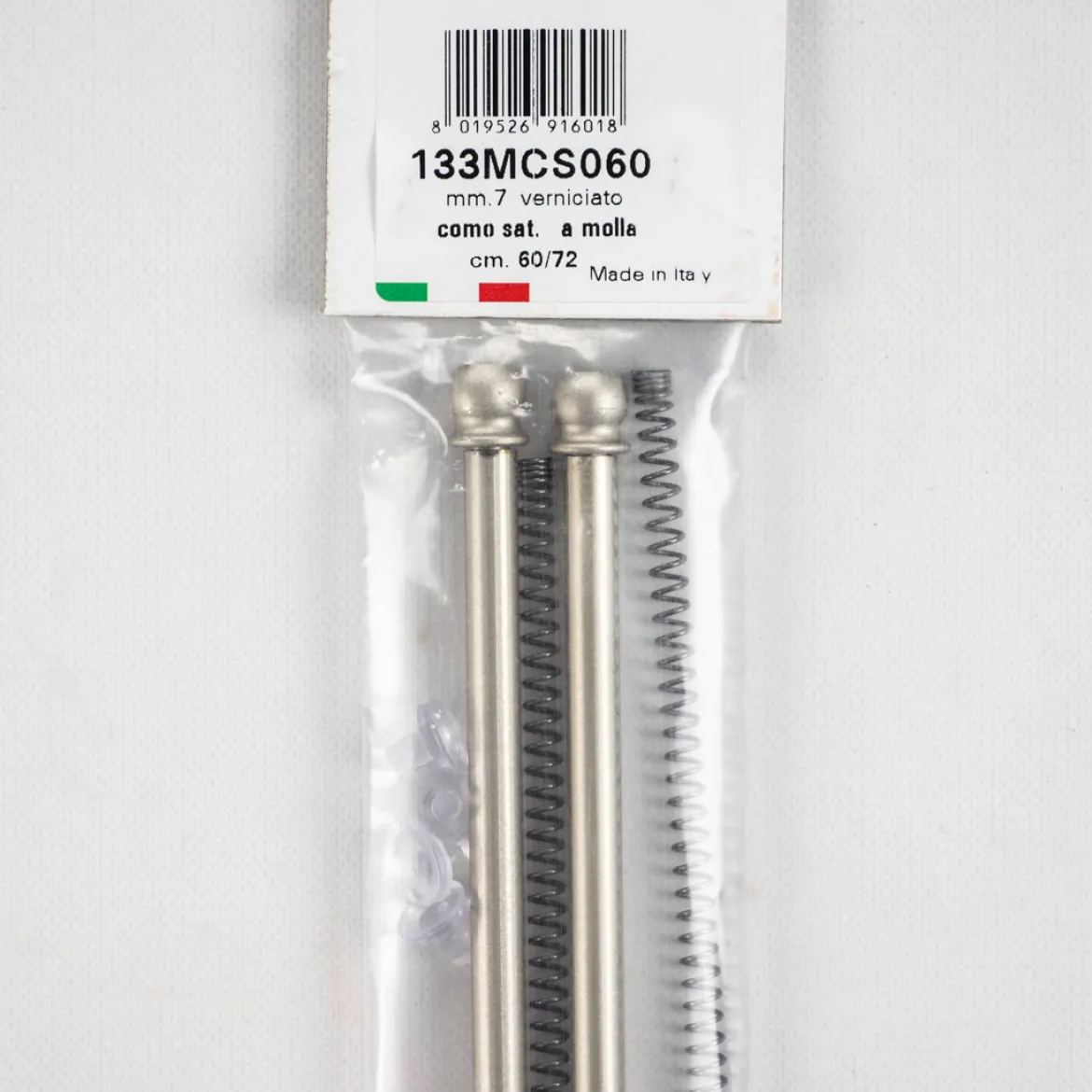 Bacchette ø7 acciaiomolla 60/72
