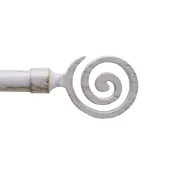 BASTONE EST. RICCIOLO 120-210 BIANCO/OR