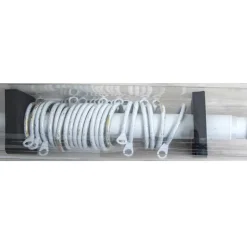 BASTONE EST. RICCIOLO 120-210 BIANCO/OR