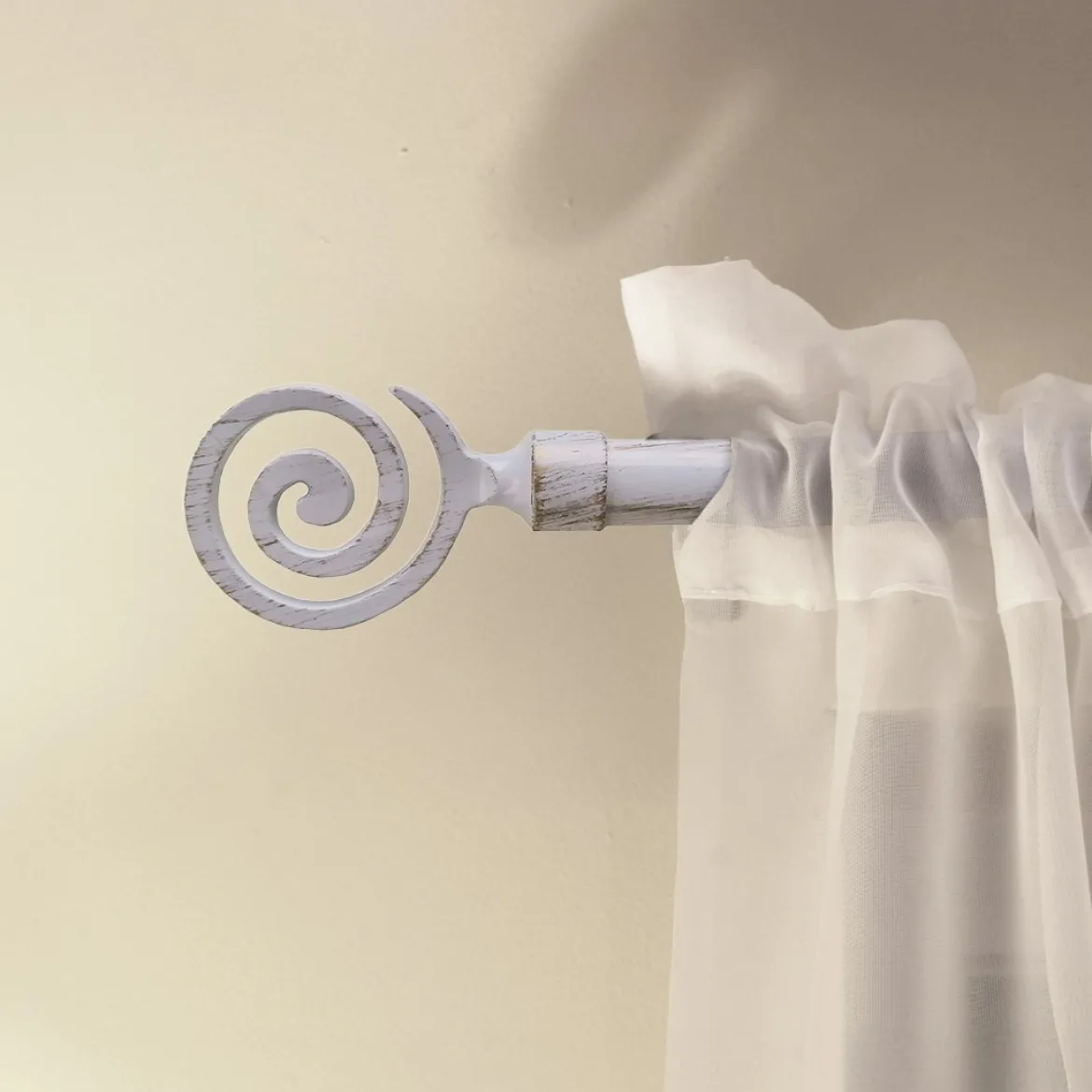 BASTONE EST. RICCIOLO 160-310BIANCO/OR