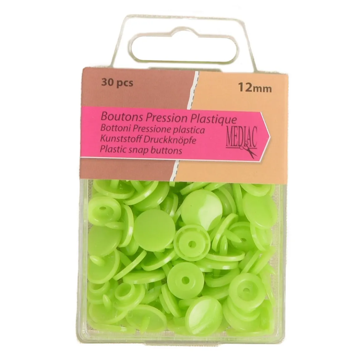 BOTTONE AUTOMATICO IN PLASTICA 12MM