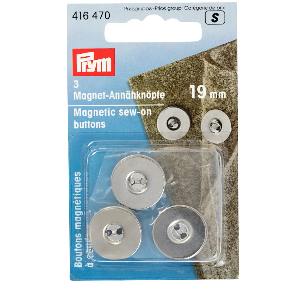 Bottone magnetici per cucire 19mm