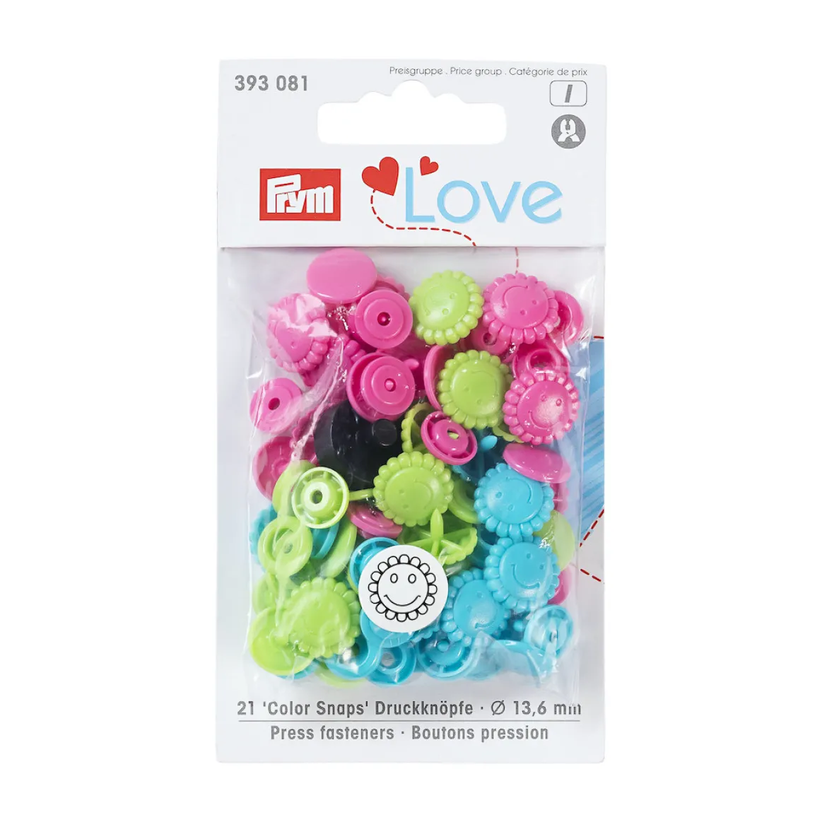 Bottoni pressione Love 13,6mm