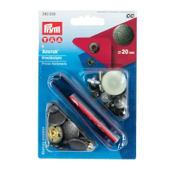 Bottoni pressione 20mm argento antico