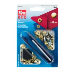 Bottoni pressione 12mm oro