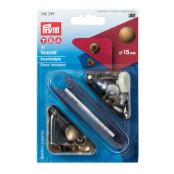 Bottoni pressione 15mm ottone antico