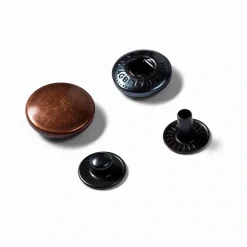 Bottoni pressione 15mm rame antico