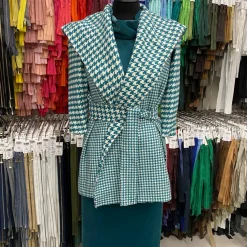 CAPPOTTO PIED POULE DOUBLE FACE
