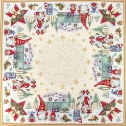 CENTRO TAVOLA 100X100 NATALE