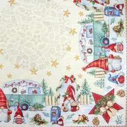 CENTRO TAVOLA 100X100 NATALE