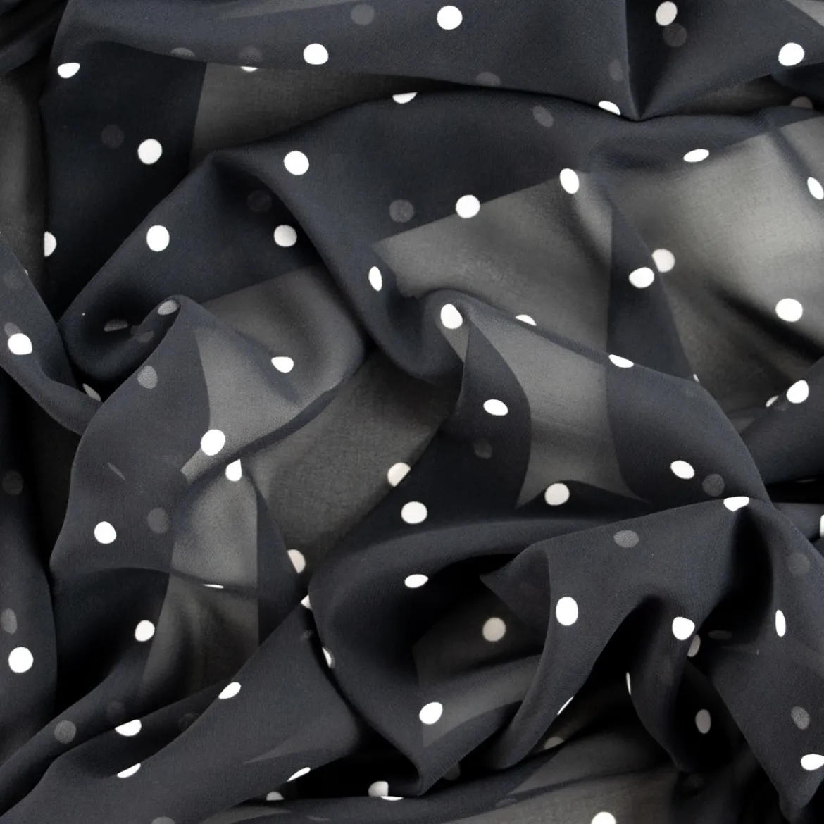 CHIFFON CREPE NICOLETTA POIS
