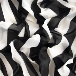 CHIFFON CREPE NICOLETTA RIGATO