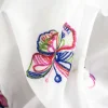 COTONE RICAMATO MAURA FARFALLE