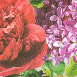 DRILL COTONE DIGITALE LILLA' E PEONIE