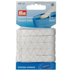 Elastico lavabile 10mm bianco 5 MT