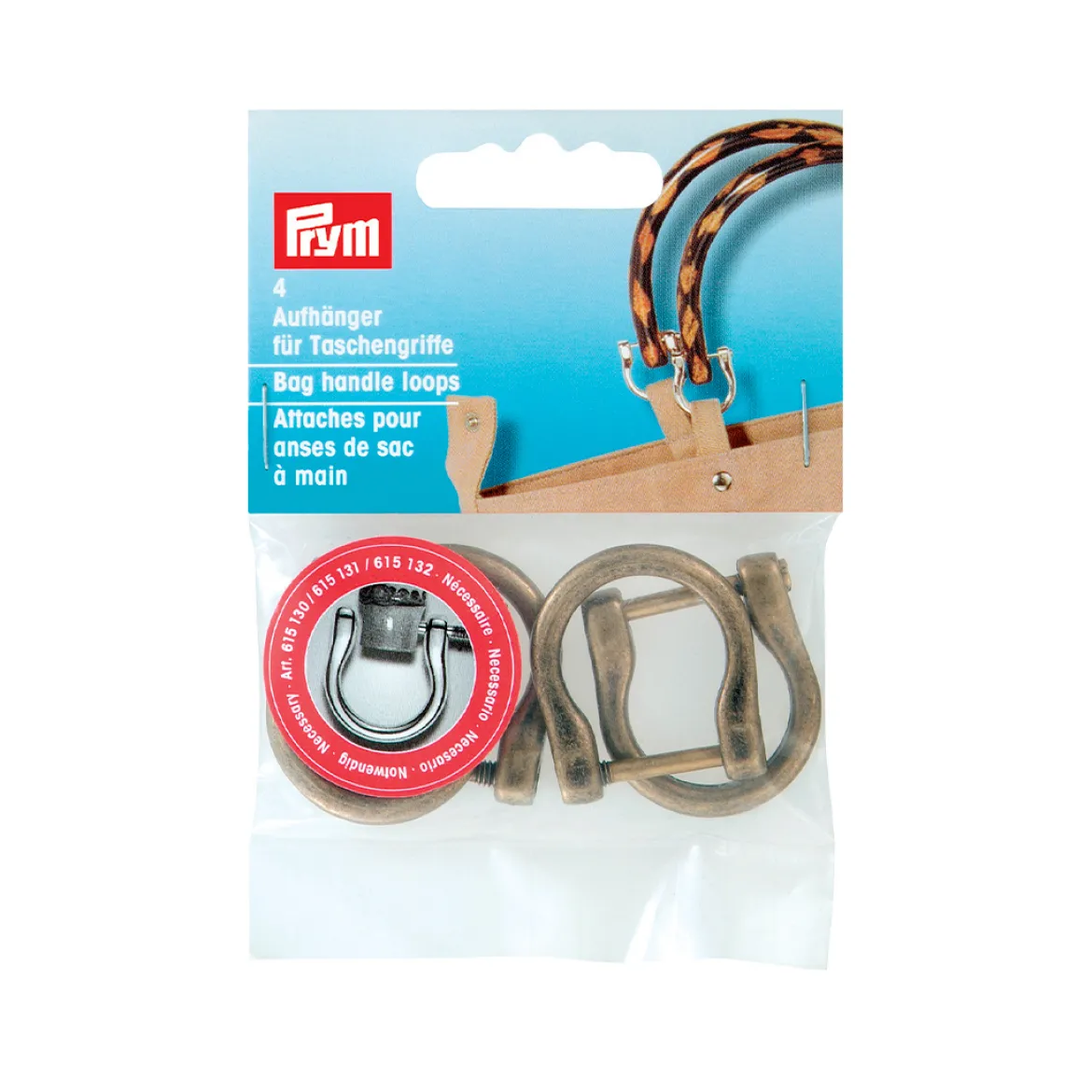 Ganci per i manici delle borse 18mm