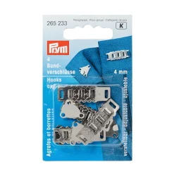 Ganci regolabili acciaio 4mm