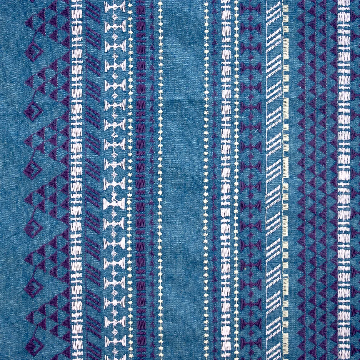 JEANS RICAMATO GEOMETRICO