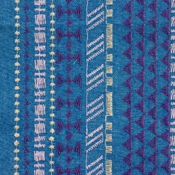 JEANS RICAMATO GEOMETRICO