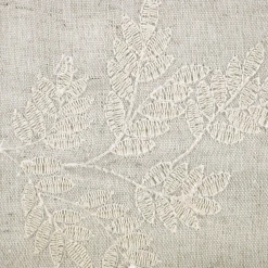 MISTO LINO RICAMATO FOGLIE