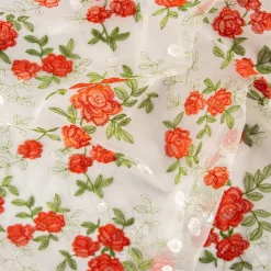 ORGANZA RICAMATA MAURA ROSE