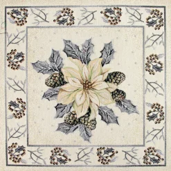 PANNELLI 47X47 CM STELLA NATALE LUREX