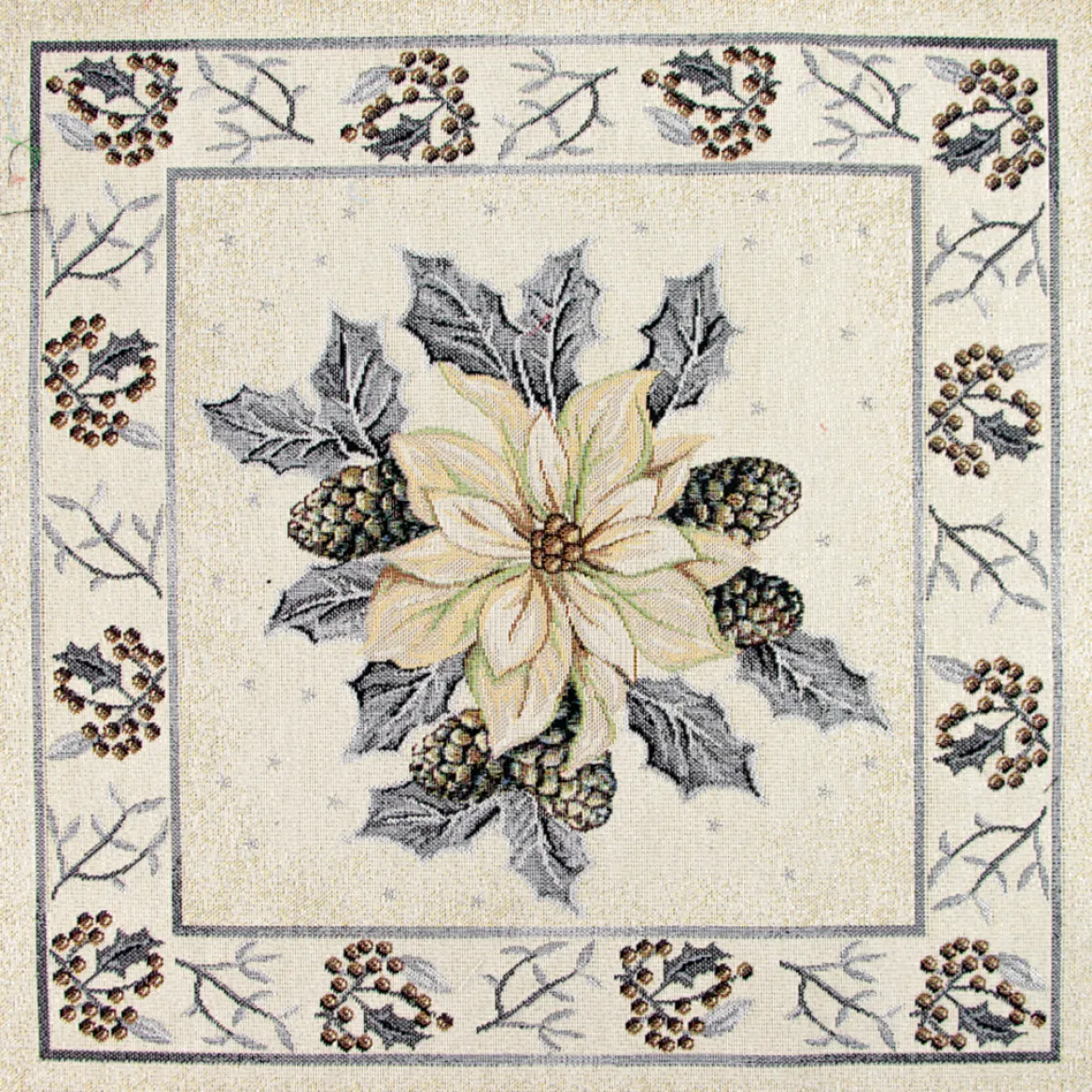 PANNELLI 47X47 CM STELLA NATALE LUREX