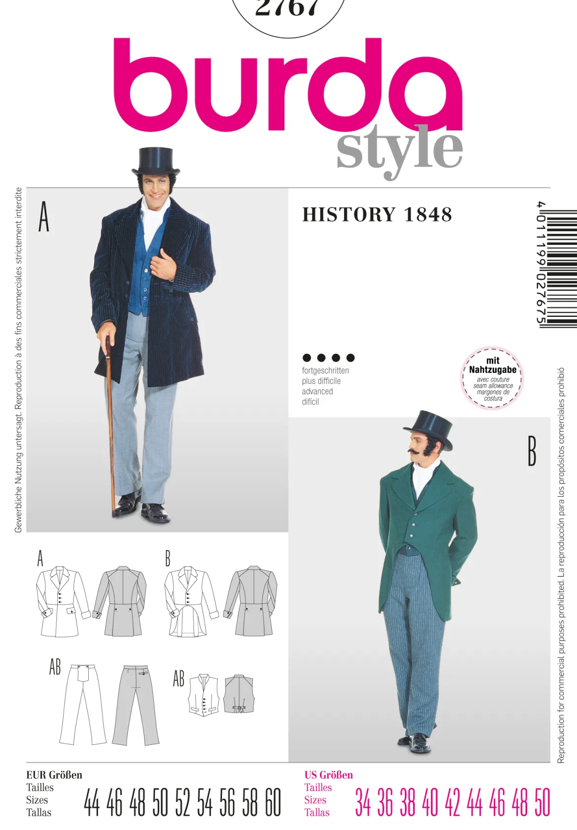 Storia 1848 uomo