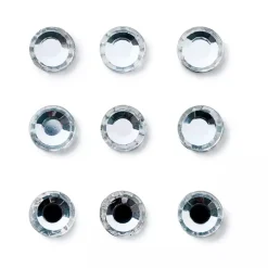 Strass ferro rotondo 4mm argento