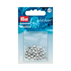 Strass ferro rotondo 5mm argento