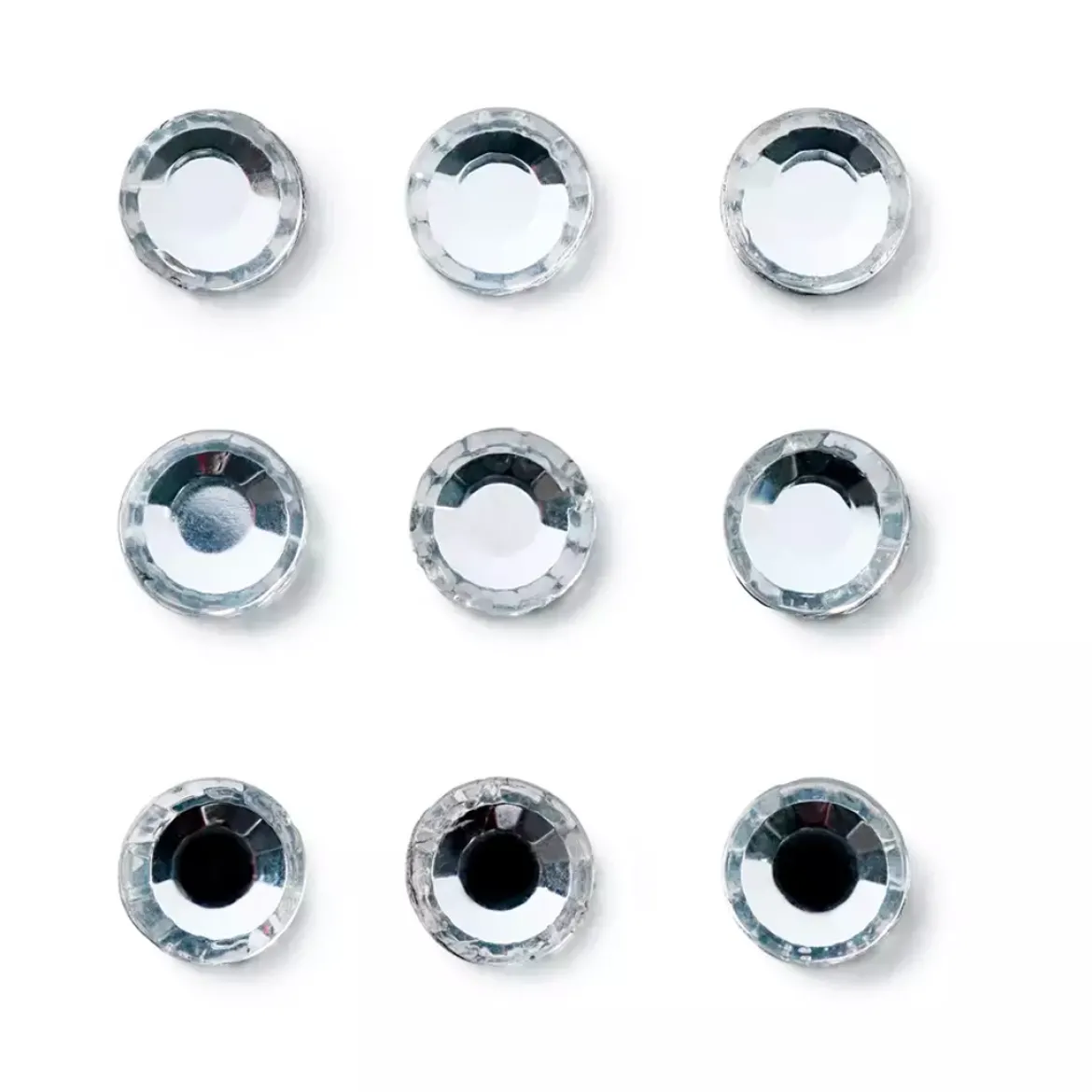 Strass ferro rotondo 5mm argento