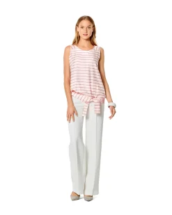 Tank Top - Forma svasata - con cintura