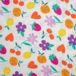 TELA INDIANA FANTASIA FIORI E FRUTTA