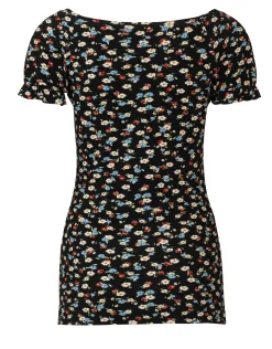 Top con maniche raglan -Girocollo