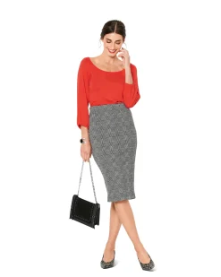 Top con maniche raglan -Girocollo