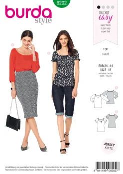 Top con maniche raglan -Girocollo