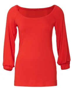 Top con maniche raglan -Girocollo