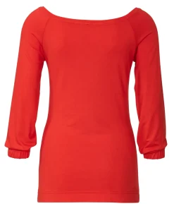 Top con maniche raglan -Girocollo