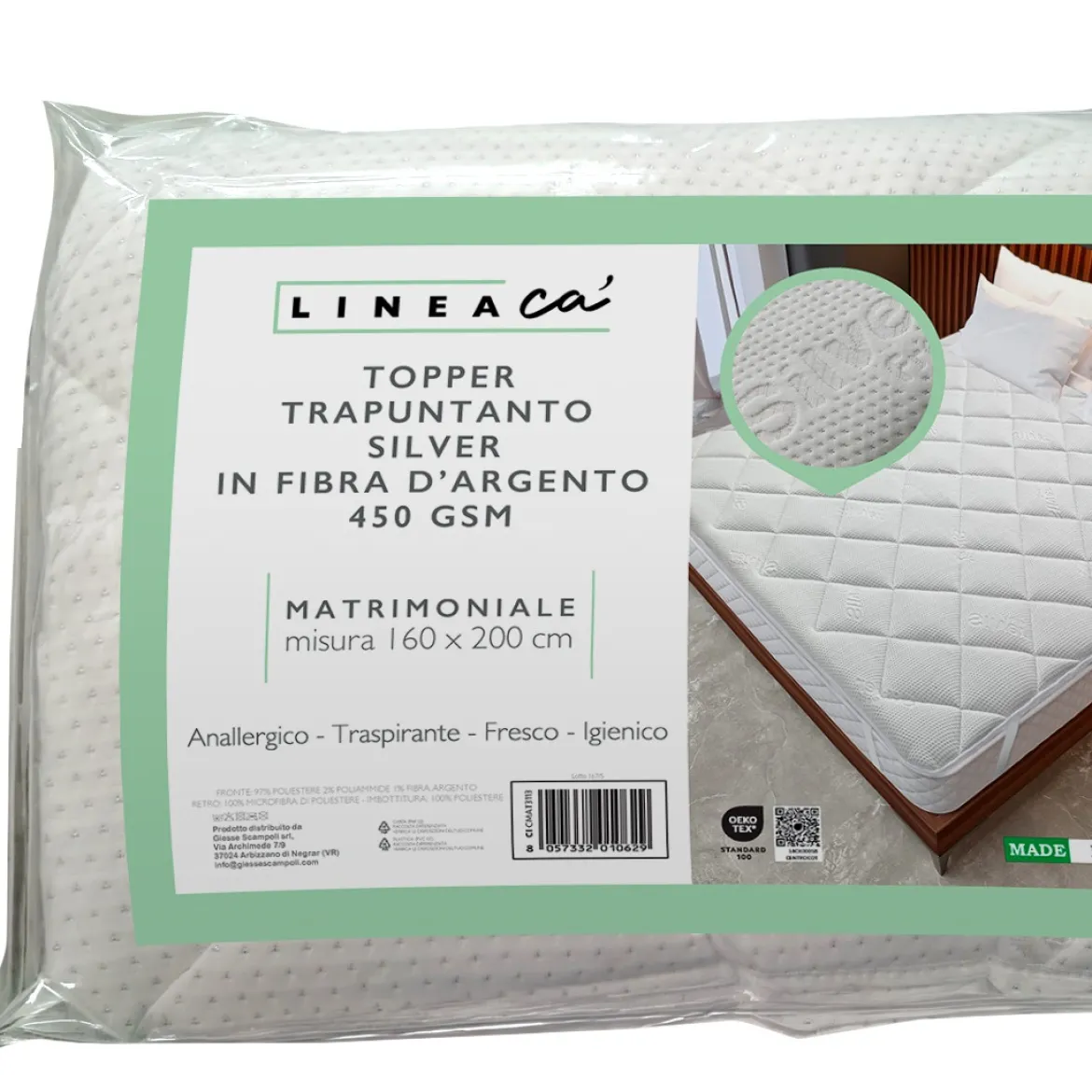 topper silver matrimoniale 160x200