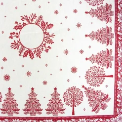 Tovaglia piazzata 100x100 rosso Natale