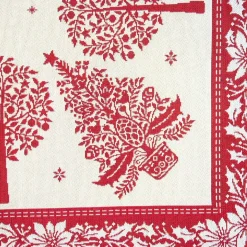 Tovaglia piazzata 100x100 rosso Natale