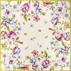 Tovaglia piazzata 100x100 tulips