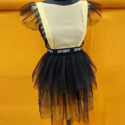 TULLE CON PERLINE NAVE