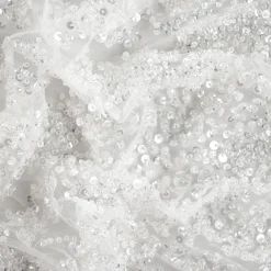 TULLE RICAMATO CON PERLINE LIMOGES SPOSA