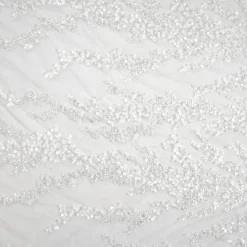 TULLE RICAMATO CON PERLINE LIMOGES SPOSA