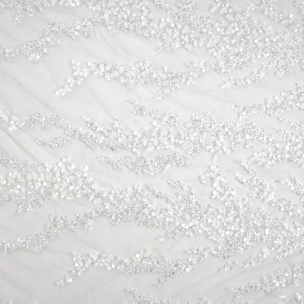 TULLE RICAMATO CON PERLINE LIMOGES SPOSA