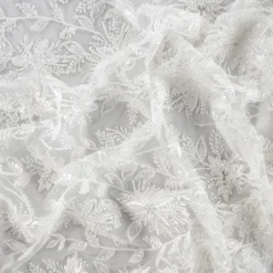 TULLE RICAMATO CON PERLINE ROUEN SPOSA