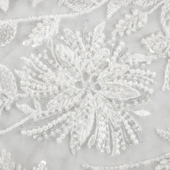 TULLE RICAMATO CON PERLINE ROUEN SPOSA
