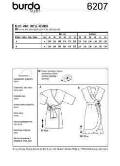 Vestito a portafoglio con fascette -Orl